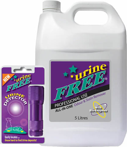 urineFREE 5 Litre & Urine Detector - Professional