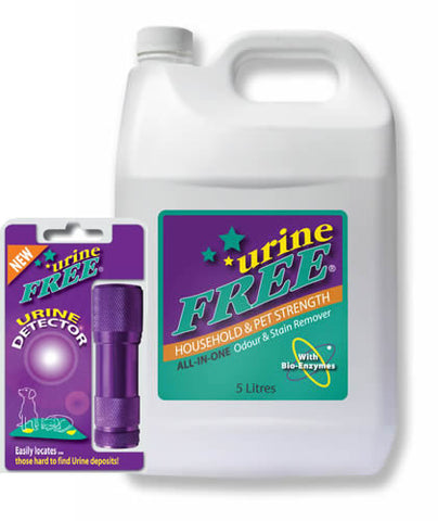 urineFREE 5 Litre & Urine Detector - Household & Pet